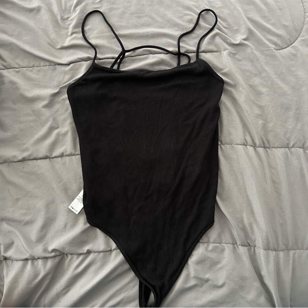 Black Strappy Bodysuit